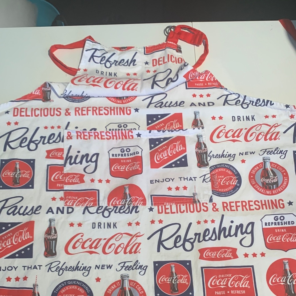 Coca-Cola Refreshing Red and White Apron